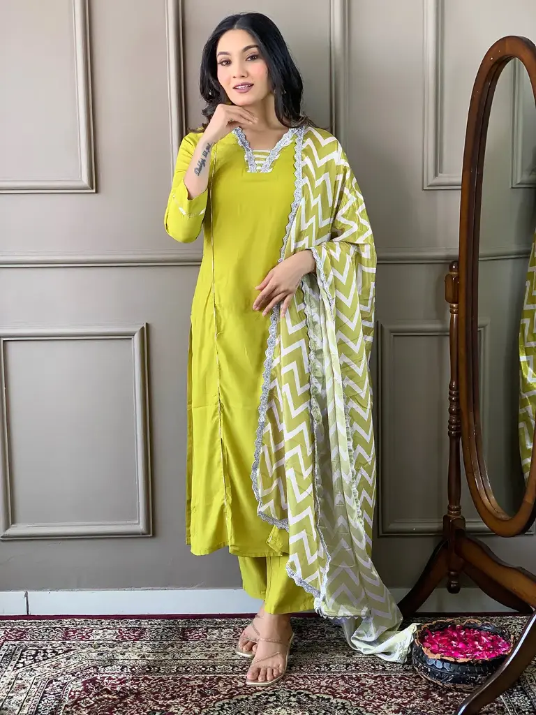 VISCOSE STRAIGHT KURTA SETS