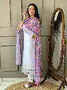 Chanderi Silk Embroidered  Kurta ,Pant & Dupatta Set 