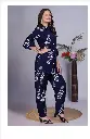 RAYON PRINT FABRIC CO-RD SET (BLUE)