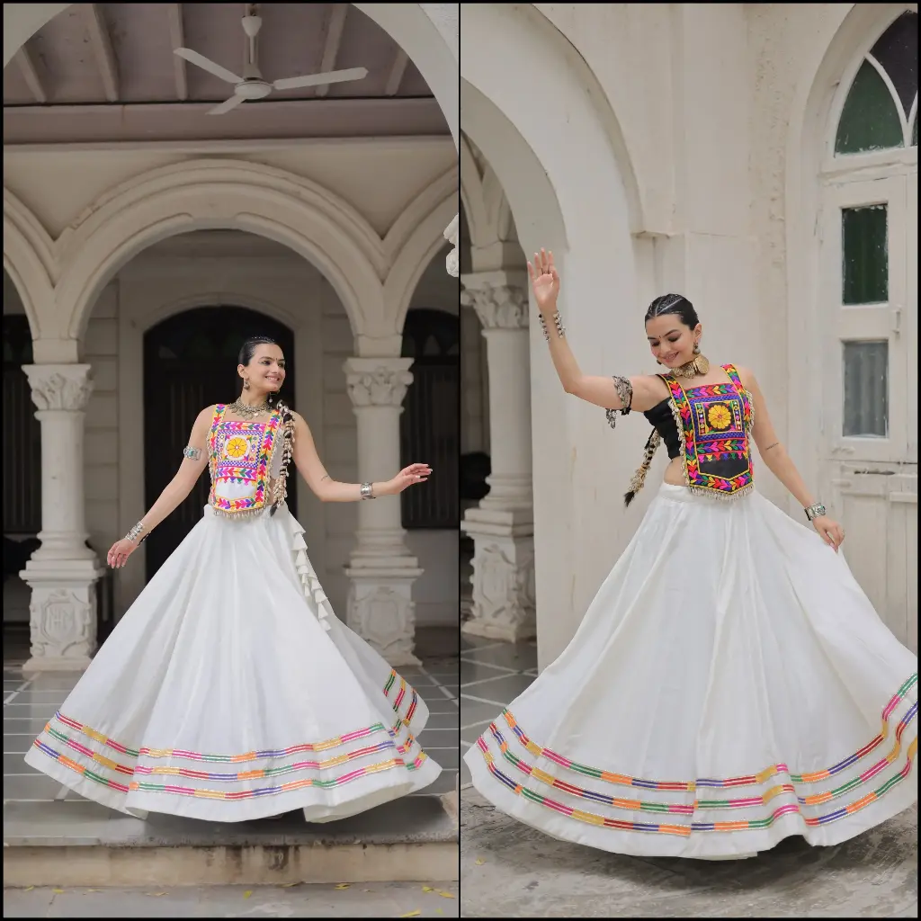 Roman With Attractive Gota-Patti Lace