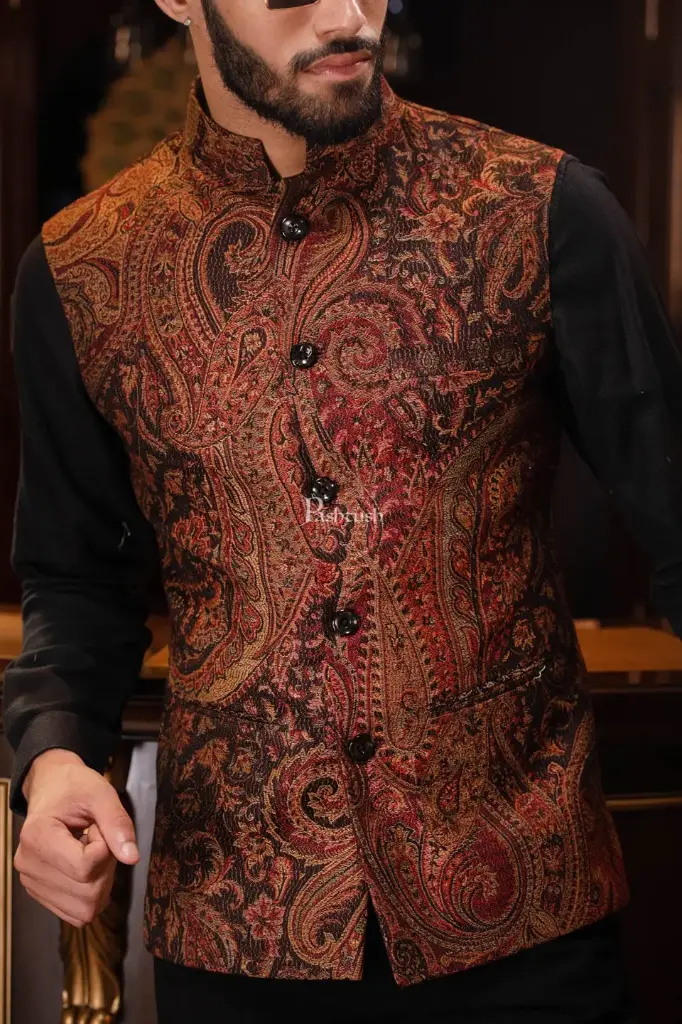 🌟 Royal Velvet Nehru Jacket - Classic Elegance