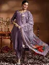 VISCOSE KURTA & ORGANZA DUPATTA