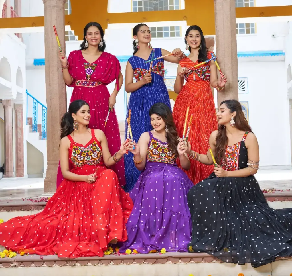 GEORGETTE  & GAMTHI WORK GOWN