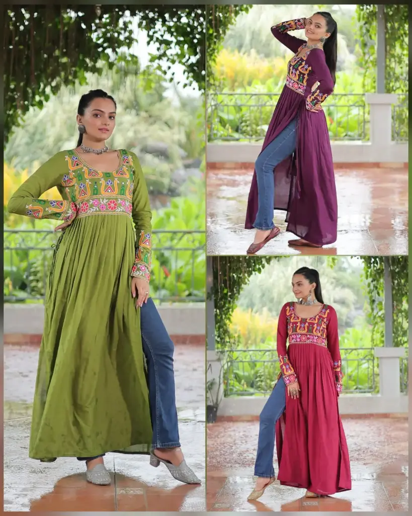 KUTCHI GAMTHI WORK KURTI