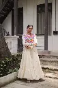 KORA COTTON WITH MULTI THREAD EMBROIDRED GAMTHI WORK 