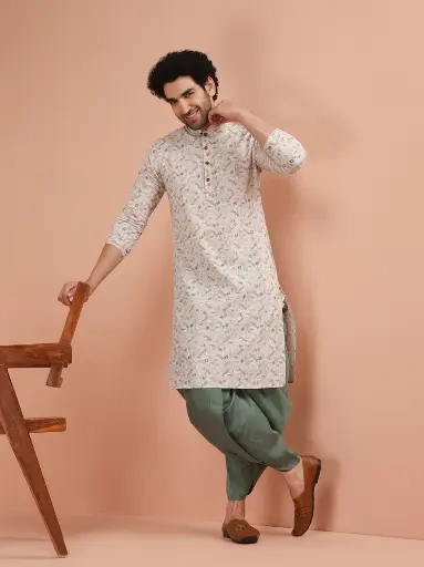 🌿 Cotton Comfort Kurta Pyjama - Traditional Elegance