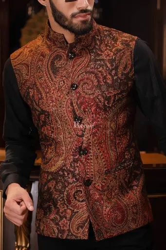 🌟 Royal Velvet Nehru Jacket - Classic Elegance