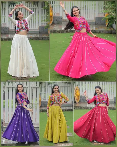 ROMAN WITH GOTTA PATTI LACE(CHANIYA CHOLI)