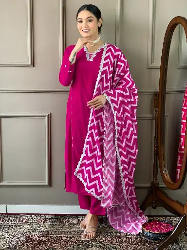 [NAVLIK/447] VISCOSE STRAIGHT KURTA SETS